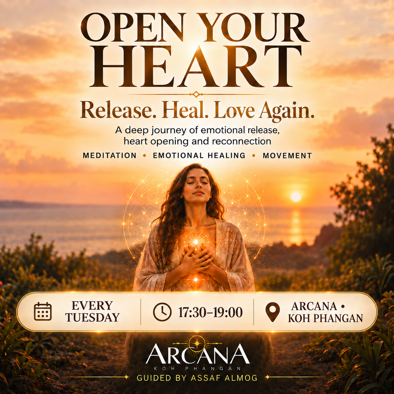 הפלייר המקורי של Open Your Heart — בכל שלישי, 17:30–19:00, ARCANA קופנגן